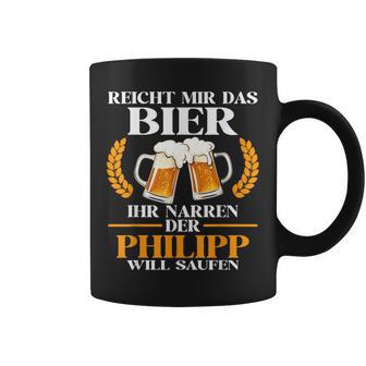 Herren Philipp Lustiger Bier Spruch Name Geburtstag Tassen - Geschenkecke