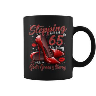 High Heels Stepping Into My 65Th Birthday 65 And Fabulous Coffee Mug - Monsterry DE
