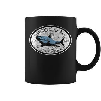 Hilton Head Island South Carolina Fishing Shark Fish Beach Coffee Mug - Monsterry UK