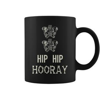 Hip Hip Hooray Bone Pun Skeleton Dad Joke Fathers Day Coffee Mug - Monsterry