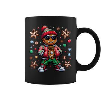 Hip Hop Gingerbread Man X-Mas Christmas Boys Coffee Mug - Seseable