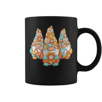 Hippie Gnomes Groovy Flower Peace 60S 70S Retro Gnome Coffee Mug - Monsterry DE