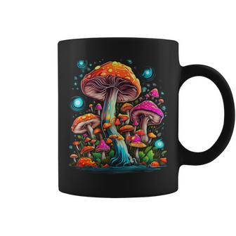 Hippie Mushrooms Psychedelic Forest Fungi Festival Coffee Mug - Thegiftio UK