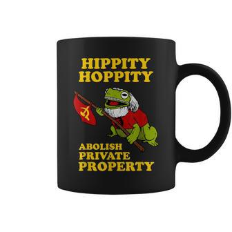 Hippity Hoppity Abolish Private Property Frog Meme Coffee Mug - Monsterry UK