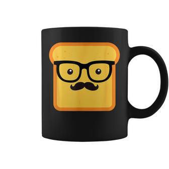 Hipster Loaf Of Bread Cartoon & Trendy Chef Coffee Mug - Monsterry DE