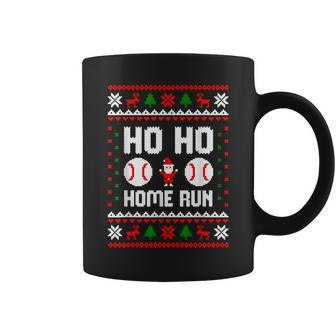 Ho Ho Home Run Baseball Santa Claus Ugly Christmas Coffee Mug - Thegiftio UK