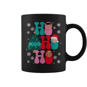 Ho Ho Ho Labor And Delivery Nurse Christmas Mother Baby Coffee Mug | Seseable CA