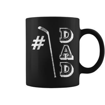 Hockey 1 Dad Papa Number One Ice Hockey Father's Day Coffee Mug - Thegiftio UK