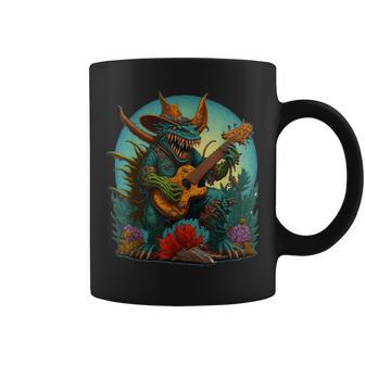 Hodag Country Fest Cowboy Hat Guitar Monster For Music Fans Coffee Mug - Monsterry