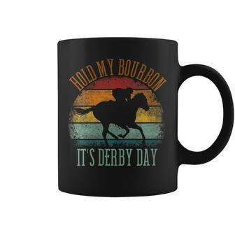 Hold My Bourbon It's Derby Day Kentucky Horse Racing Coffee Mug | Mazezy AU