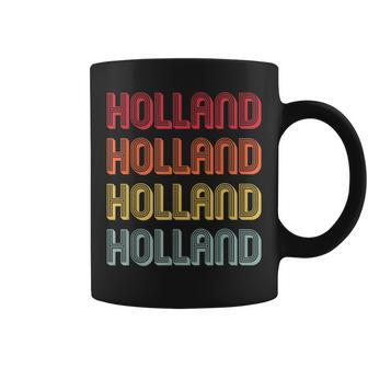 Holland Surname Retro Vintage Birthday Reunion Coffee Mug - Seseable