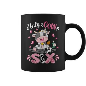 Holy Cow I'm Six 6 Years Old 6Th Birthday Girl Outfit Coffee Mug - Monsterry UK