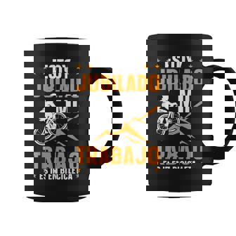 Hombre Ciclista Bicicleta Estoy Jubilado Mi Trabajo Es Ir En Bici Taza de café - Regaloses
