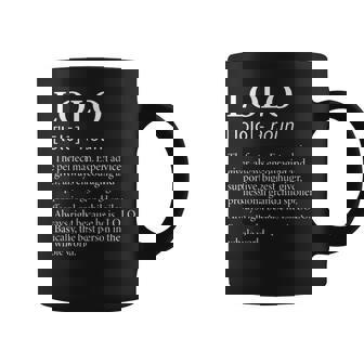 Hombre Lolo Definition Divertido Abuelo Taza de café - Regaloses