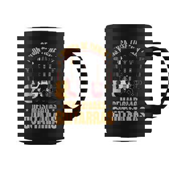 Hombre Nunca Se Tienen Suficientes Guitarras Rock Guitarrista Taza de café - Regaloses