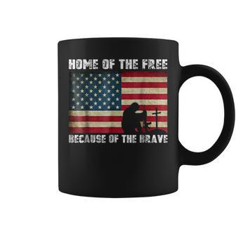 Home Of The Free Because Of The Brave Veterans Coffee Mug - Monsterry