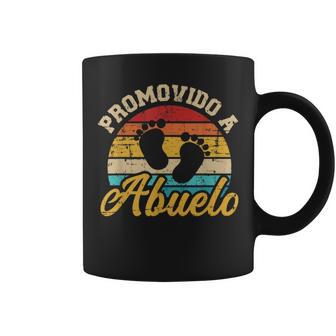 Homme Promovido A Abuelointage Rétro Tasse - Cadeauxyz