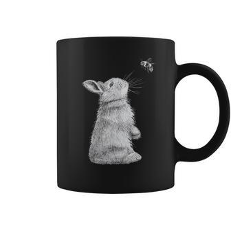 Honey Bunny Illustration Of Rabbit & Bumble Bee Coffee Mug - Monsterry CA