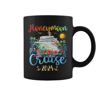 Honeymoon Cruise For Matching Couples 2024 Just Married Coffee Mug - Monsterry