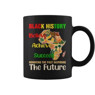 Honoring Past Inspiring Future Black History Month Retro Coffee Mug - Thegiftio UK
