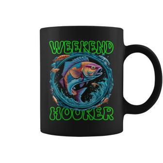 Weekend Hooker Colorful Fish Father Day Love Fishing Coffee Mug - Seseable