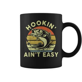 Hooking Ain't Easy- Adult Humor Fishing Coffee Mug - Monsterry DE