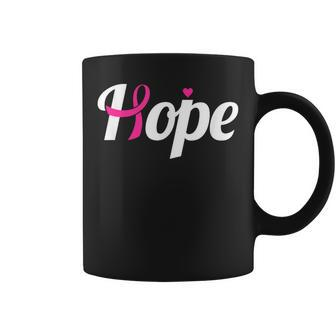 Hope Breast Cancer Awareness For Breast Cancer Month Coffee Mug - Monsterry CA