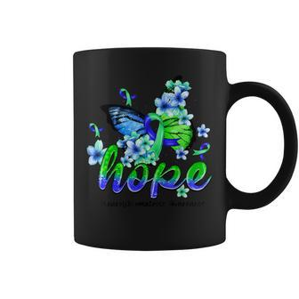 Hope Butterfly Blue Ribbon Neurofibromatosis Awareness Coffee Mug - Thegiftio UK