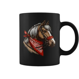 Horse Bandana For Horseback Riding Horse Lover Coffee Mug - Monsterry AU
