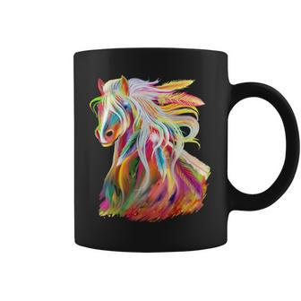 Horse Head Watercolor Equestrian Coffee Mug | Mazezy