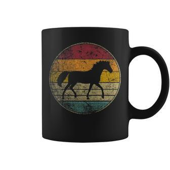 Horse Riding Love Equestrian Girl Vintage Distressed Retro Coffee Mug | Mazezy
