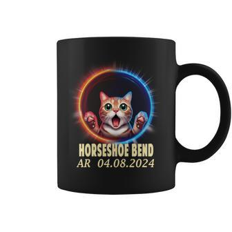 Horseshoe Bend Arkansas Total Solar Eclipse 2024 Coffee Mug - Thegiftio