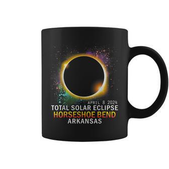 Horseshoe Bend Arkansas Total Solar Eclipse April 8 2024 Coffee Mug | Mazezy