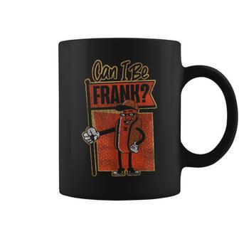 Hot Dog Adult Pun Vintage Can I Be Frank Coffee Mug - Monsterry