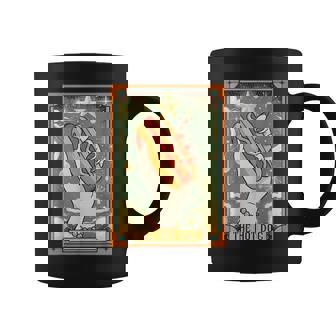 Hot Dog Bun Lover Foodie Food Lover The Hot Dog Tarot Card Coffee Mug - Thegiftio UK