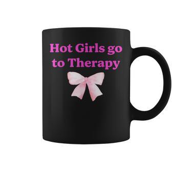 Hot Girls Go To Therapy Apparel Coffee Mug - Monsterry