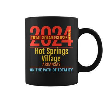 Hot Springs Village Arkansas Total Solar Eclipse 2024 4 Coffee Mug - Monsterry UK