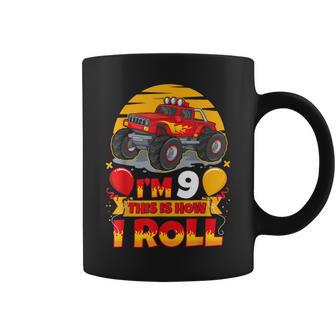 Hot Wheels Birthday I'm 9 This Is How I Roll Monster Truck Coffee Mug - Monsterry AU