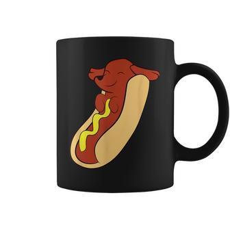 Hotdog Lover Hotdog Dachshund Hot Dog Coffee Mug - Monsterry CA