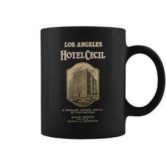 Hotel Cecil Vintage Retro Cecil Hotel Los Angeles Coffee Mug - Monsterry DE