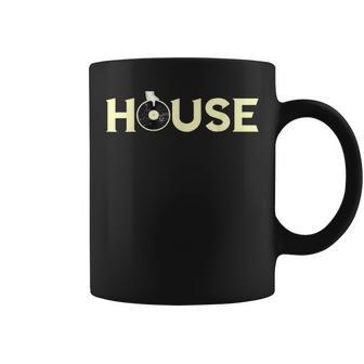 House Dj Turntable Techno Edm Dance Music Discjockey Coffee Mug - Monsterry