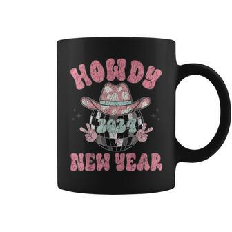 Howdy 2024 Happy New Year Retro Coffee Mug | Mazezy