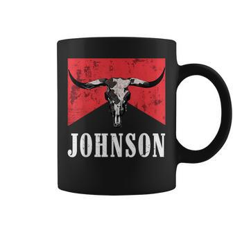 Howdy Cojo Western Style Team Johnson Family Reunion Coffee Mug | Mazezy CA