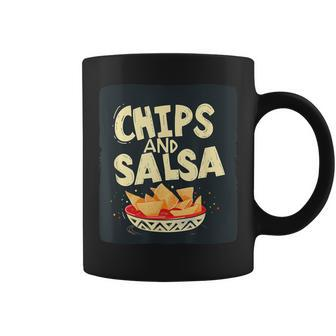 Hübsche Schale Mit Chips Und Spritziger Salsa Für Snacks Und Freunde Tassen - Seseable