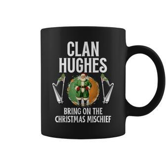 Hughes Clan Christmas Ireland Family Name Party Coffee Mug - Seseable