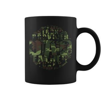 Hunting Dad Camouflage Word Cloud Father’S Day Men Coffee Mug - Seseable
