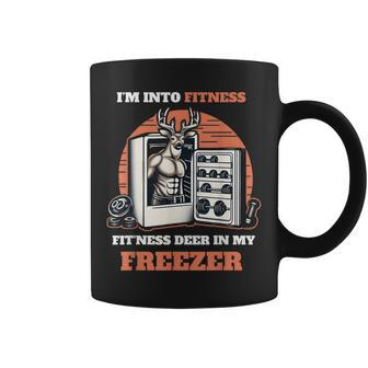 Hunting I'm Into Fitness Deer Freezer Hunter Dad Coffee Mug | Mazezy