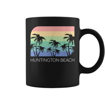 Huntington Beach California Surf Vintage Cali Socal Orange Coffee Mug - Monsterry