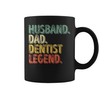 Husband Dad Dentist Legend Father's Day Coffee Mug - Monsterry UK