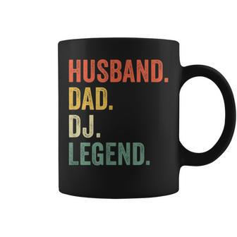 Husband Dad Dj Legend Disc Jockey Music Father's Day Coffee Mug - Monsterry